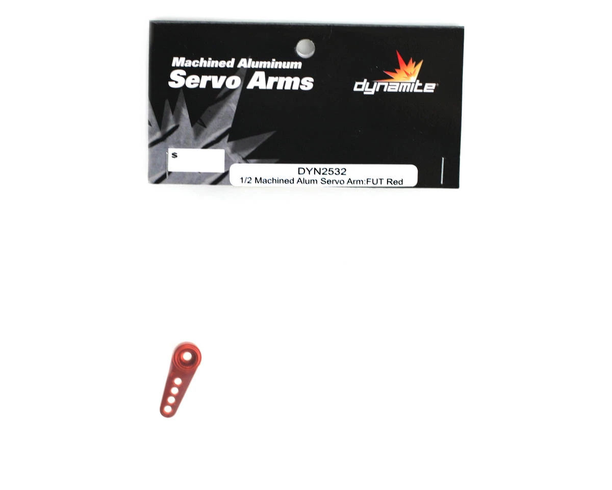 Dynamite Machined Aluminum Futaba Servo Horn (Red) - Image 2