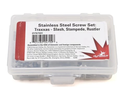 Dynamite Slash, Stampede, Rustler, Bandit Stainless Steel Screw Set (177)