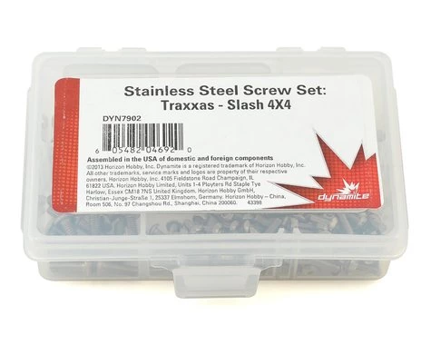 Dynamite Stainless Steel Screw Set: Slash 4X4