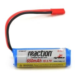 Dynamite 1S Li-Ion Battery Pack w/JST Connector (3.7V/650mAh)