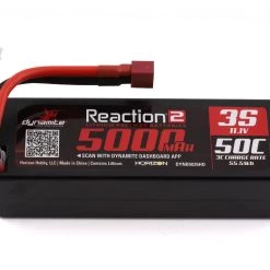 Dynamite Reaction 2.0 3S 50C Hardcase LiPo Battery w/Deans (11.1V/5000mAh)