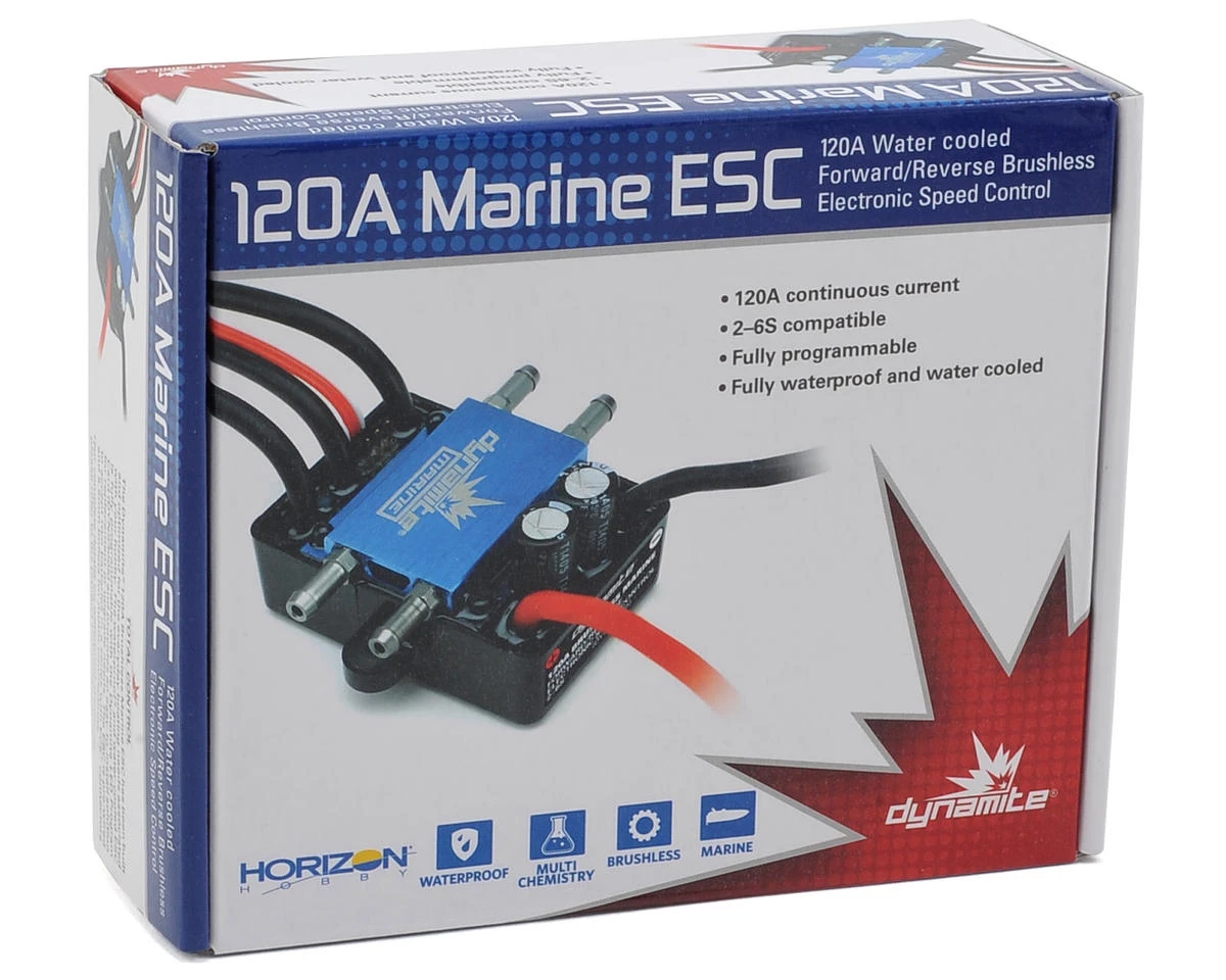 Dynamite 120A Brushless Marine ESC 2-6S - Image 3