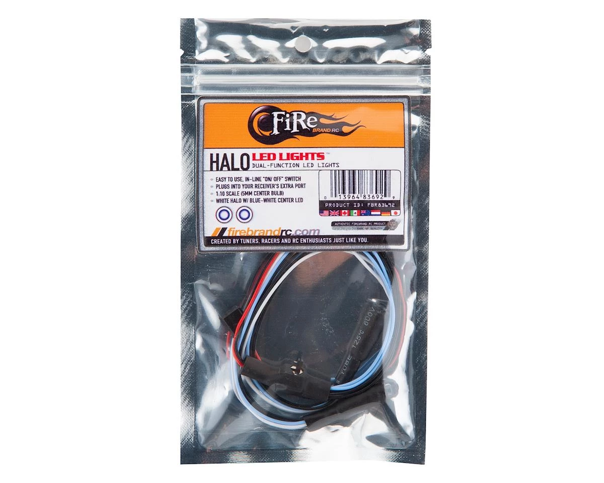 Firebrand RC Halos Dual Function LED Lights (Blue w/White Halo) - Image 2