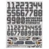Firebrand RC Numbers Decal Sheet (Black) (8.5x11")