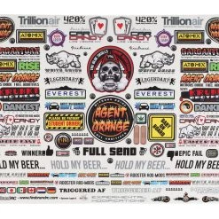 Firebrand RC Sponsor Logos 5 Decal Set (8.5x11")