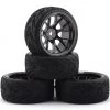 Firebrand RC Hypernova RT9 Pre-Mounted On-Road Tires (4) (Gun Metal) w/FireFang Tires, 12mm Hex & 9mm Offset