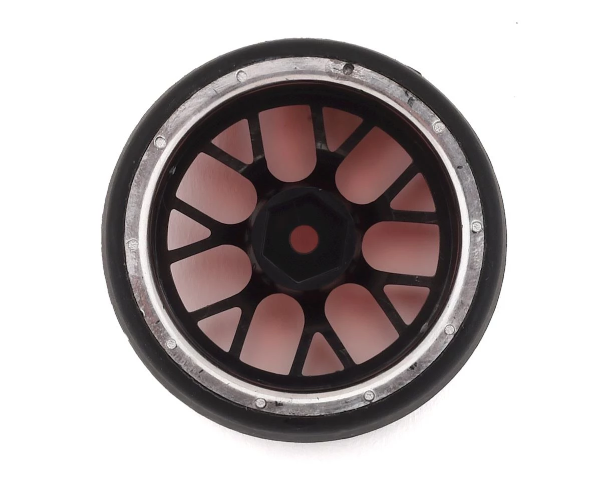Firebrand RC Hypernova XDR 5° Pre-Mounted Slick Drift Tires (4) (Red Chrome) w/Diamond Tires, 12mm Hex & 3mm Offset - Image 2